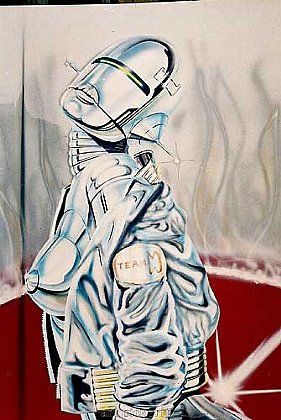 Bild auf Motorhaube BMW 7